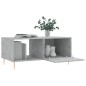 vidaXL Mesa de centro madera contrachapada gris hormigón 90x50x40 cm vidaXL Mesa de centro madera contrachapada gris hormigón 90x50x40 cm