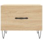 vidaXL Mesas de centro 2 uds madera ingeniería roble Sonoma 50x50x40cm