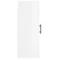 vidaXL Armario de pared madera ingeniería blanco brillo 34,5x34x90 cm vidaXL Armario de pared madera ingeniería blanco brillo 34,5x34x90 cm