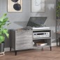 vidaXL Mueble discos madera contrachapada gris sonoma 84,5x38x48 cm
