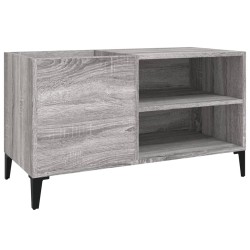 vidaXL Mueble discos madera contrachapada gris sonoma 84,5x38x48 cm