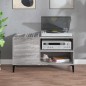 vidaXL Mueble discos madera contrachapada gris sonoma 84,5x38x48 cm