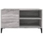 vidaXL Mueble discos madera contrachapada gris sonoma 84,5x38x48 cm