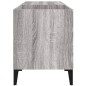 vidaXL Mueble discos madera contrachapada gris sonoma 84,5x38x48 cm