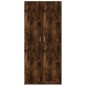 vidaXL Armario madera contrachapada color roble ahumado 80x52x180 cm vidaXL Armario madera contrachapada color roble ahumado 80x52x180 cm