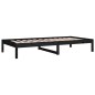 vidaXL Sofá cama madera maciza de pino negro 90x200 cm vidaXL Sofá cama madera maciza de pino negro 90x200 cm