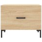 vidaXL Mesas de centro 2 uds madera ingeniería roble Sonoma 50x50x40cm vidaXL Mesas de centro 2 uds madera ingeniería roble Sonoma 50x50x40cm