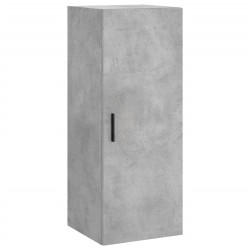 vidaXL Armario de pared gris hormigón 34,5x34x90 cm