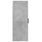 vidaXL Armario de pared gris hormigón 34,5x34x90 cm