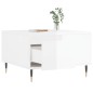 vidaXL Mesa de centro madera contrachapada blanco brillo 55x55x36,5 cm vidaXL Mesa de centro madera contrachapada blanco brillo 55x55x36,5 cm