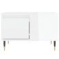 vidaXL Mesa de centro madera contrachapada blanco brillo 55x55x36,5 cm vidaXL Mesa de centro madera contrachapada blanco brillo 55x55x36,5 cm