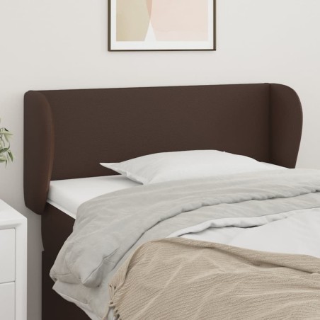 vidaXL Cabecero de cuero sintético marrón 93x23x78/88 cm