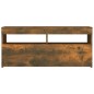 vidaXL Mueble de TV con luces LED roble ahumado 90x35x40 cm vidaXL Mueble de TV con luces LED roble ahumado 90x35x40 cm