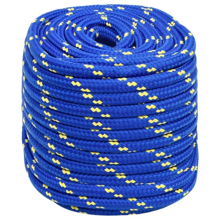 vidaXL Cuerda de barco polipropileno azul 18 mm 100 m