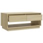 vidaXL Mesa de centro madera contrachapada roble Sonoma 102,5x55x44 cm vidaXL Mesa de centro madera contrachapada roble Sonoma 102,5x55x44 cm