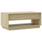 vidaXL Mesa de centro madera contrachapada roble Sonoma 102,5x55x44 cm vidaXL Mesa de centro madera contrachapada roble Sonoma 102,5x55x44 cm
