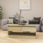 vidaXL Mesa de centro madera contrachapada roble Sonoma 102,5x55x44 cm vidaXL Mesa de centro madera contrachapada roble Sonoma 102,5x55x44 cm