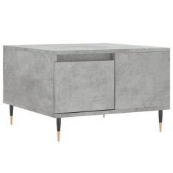 vidaXL Mesa de centro madera contrachapada gris hormigón 55x55x36,5 cm