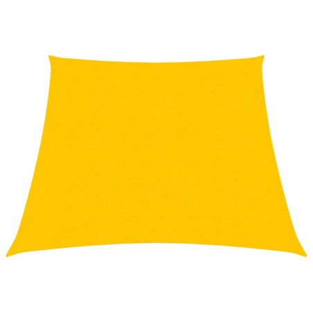 vidaXL Toldo de vela HDPE amarillo 160 g/m² 3/4x3 m