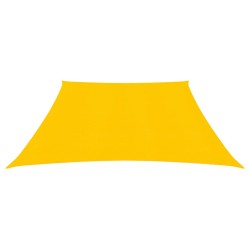 vidaXL Toldo de vela HDPE amarillo 160 g/m² 3/4x3 m