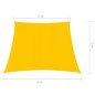 vidaXL Toldo de vela HDPE amarillo 160 g/m² 3/4x3 m vidaXL Toldo de vela HDPE amarillo 160 g/m² 3/4x3 m