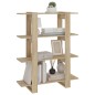 vidaXL Estantería/divisor espacios color roble Sonoma 100x30x123,5 cm vidaXL Estantería/divisor espacios color roble Sonoma 100x30x123,5 cm
