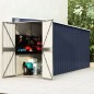 vidaXL Cobertizo de jardín de pared acero galvanizado 118x382x178 cm vidaXL Cobertizo de jardín de pared acero galvanizado 118x382x178 cm