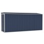 vidaXL Cobertizo de jardín de pared acero galvanizado 118x382x178 cm vidaXL Cobertizo de jardín de pared acero galvanizado 118x382x178 cm