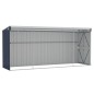 vidaXL Cobertizo de jardín de pared acero galvanizado 118x382x178 cm vidaXL Cobertizo de jardín de pared acero galvanizado 118x382x178 cm