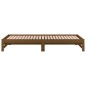vidaXL Sofá cama extraíble madera maciza pino marrón miel 2x(90x190)cm vidaXL Sofá cama extraíble madera maciza pino marrón miel 2x(90x190)cm