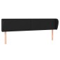vidaXL Cabecero de cuero sintético negro 183x23x78/88 cm vidaXL Cabecero de cuero sintético negro 183x23x78/88 cm