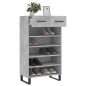 vidaXL Zapatero madera de ingeniería gris hormigón 60x35x105 cm vidaXL Zapatero madera de ingeniería gris hormigón 60x35x105 cm