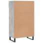 vidaXL Zapatero madera de ingeniería gris hormigón 60x35x105 cm vidaXL Zapatero madera de ingeniería gris hormigón 60x35x105 cm