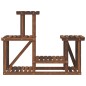 vidaXL Soporte para flores madera maciza de abeto 90x25x73,5 cm vidaXL Soporte para flores madera maciza de abeto 90x25x73,5 cm