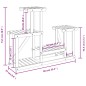 vidaXL Soporte para flores madera maciza de abeto 90x25x73,5 cm vidaXL Soporte para flores madera maciza de abeto 90x25x73,5 cm