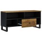 vidaXL Mueble de TV madera mango y madera contrachapada 100x33x46 cm