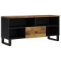 vidaXL Mueble de TV madera mango y madera contrachapada 100x33x46 cm