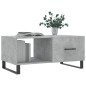 vidaXL Mesa de centro madera contrachapada gris hormigón 90x50x40 cm