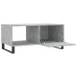 vidaXL Mesa de centro madera contrachapada gris hormigón 90x50x40 cm