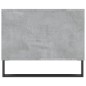 vidaXL Mesa de centro madera contrachapada gris hormigón 90x50x40 cm