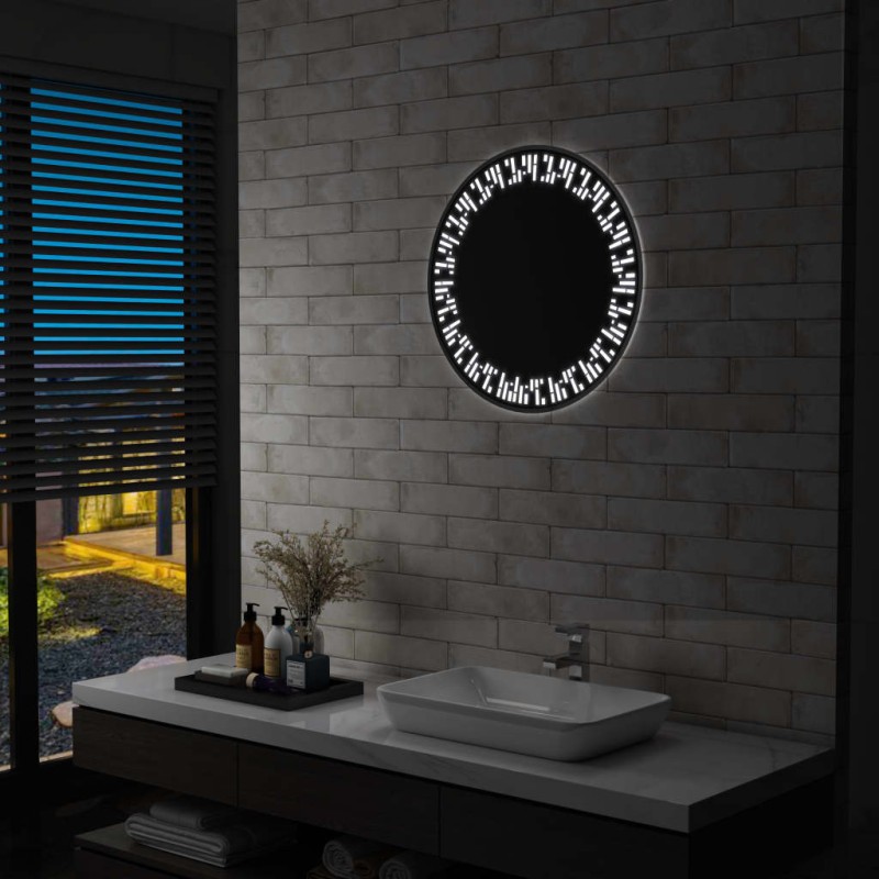 vidaXL Espejo de baño con LED 60 cm vidaXL Espejo de baño con LED 60 cm
