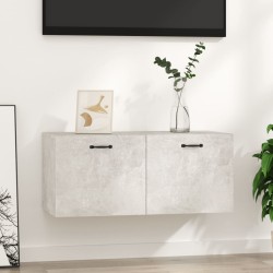 vidaXL Armario pared madera contrachapada gris hormigón 80x35x36,5 cm