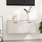 vidaXL Armario pared madera contrachapada gris hormigón 80x35x36,5 cm