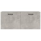 vidaXL Armario pared madera contrachapada gris hormigón 80x35x36,5 cm
