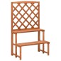 vidaXL Soporte de plantas y enrejado madera de abeto 70x42x115 cm vidaXL Soporte de plantas y enrejado madera de abeto 70x42x115 cm