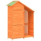 vidaXL Cobertizo herramientas jardín madera pino marrón 120x53,5x170cm vidaXL Cobertizo herramientas jardín madera pino marrón 120x53,5x170cm