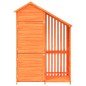 vidaXL Cobertizo herramientas jardín madera pino marrón 120x53,5x170cm vidaXL Cobertizo herramientas jardín madera pino marrón 120x53,5x170cm