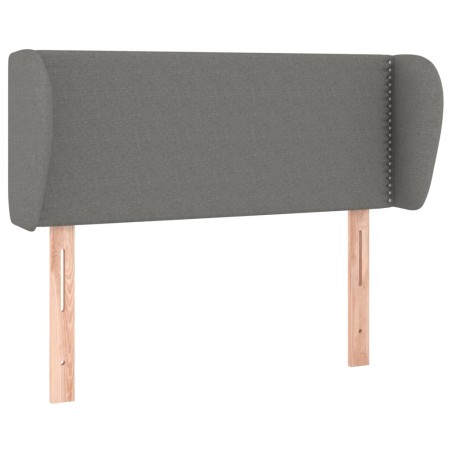 vidaXL Cabecero de tela gris oscuro 83x23x78/88 cm