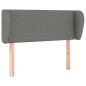 vidaXL Cabecero de tela gris oscuro 83x23x78/88 cm