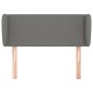 vidaXL Cabecero de tela gris oscuro 83x23x78/88 cm